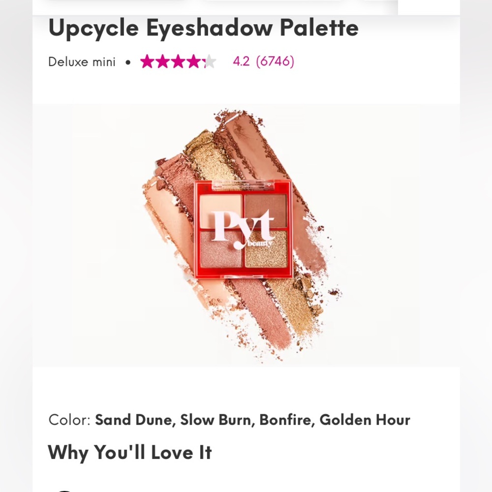 Pyt beauty Upcycle eyeshadow/Warm Lit Nude Mini palette